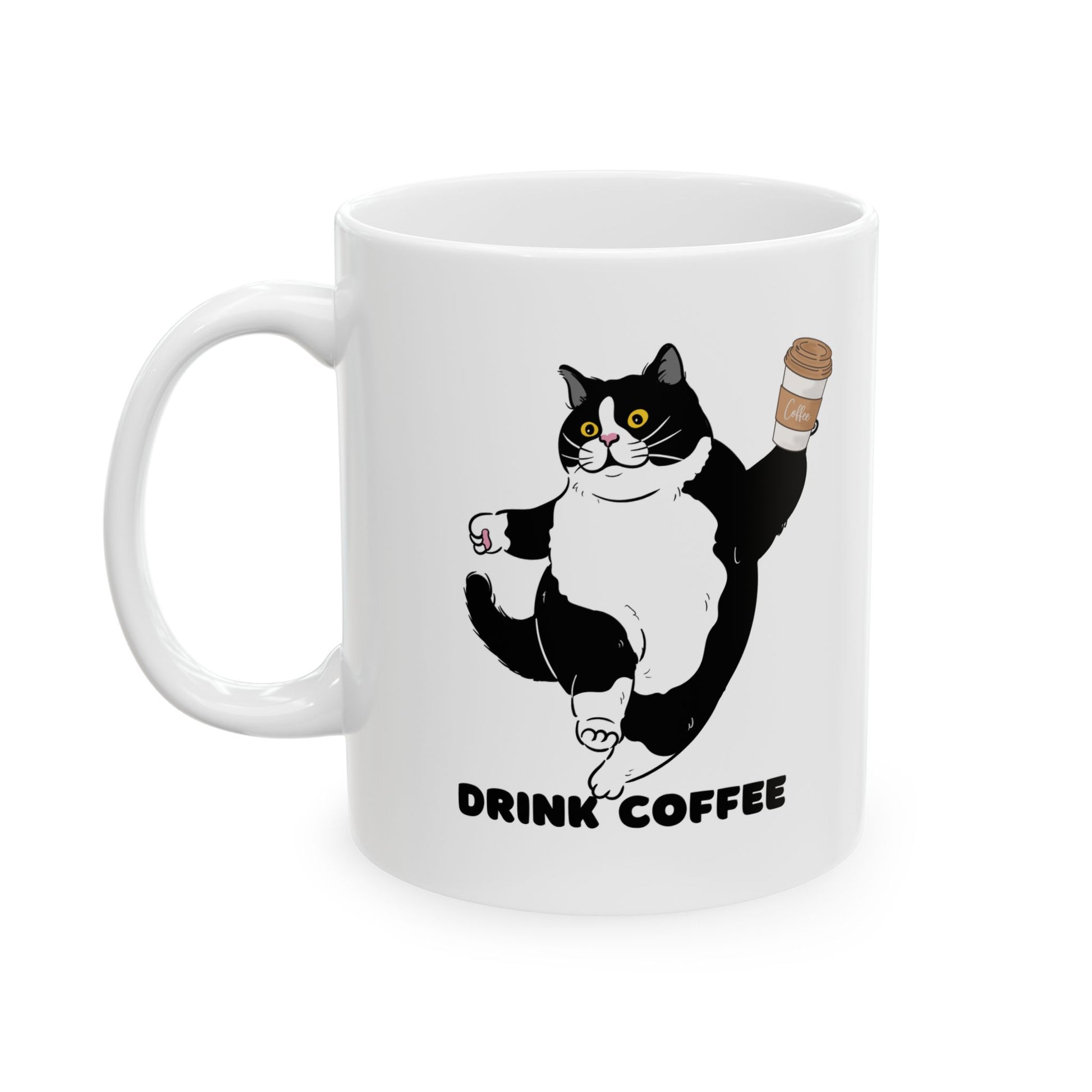 Cute Cat Ceramic Mug - Perfect for Coffee Lovers - wearyoursstyle