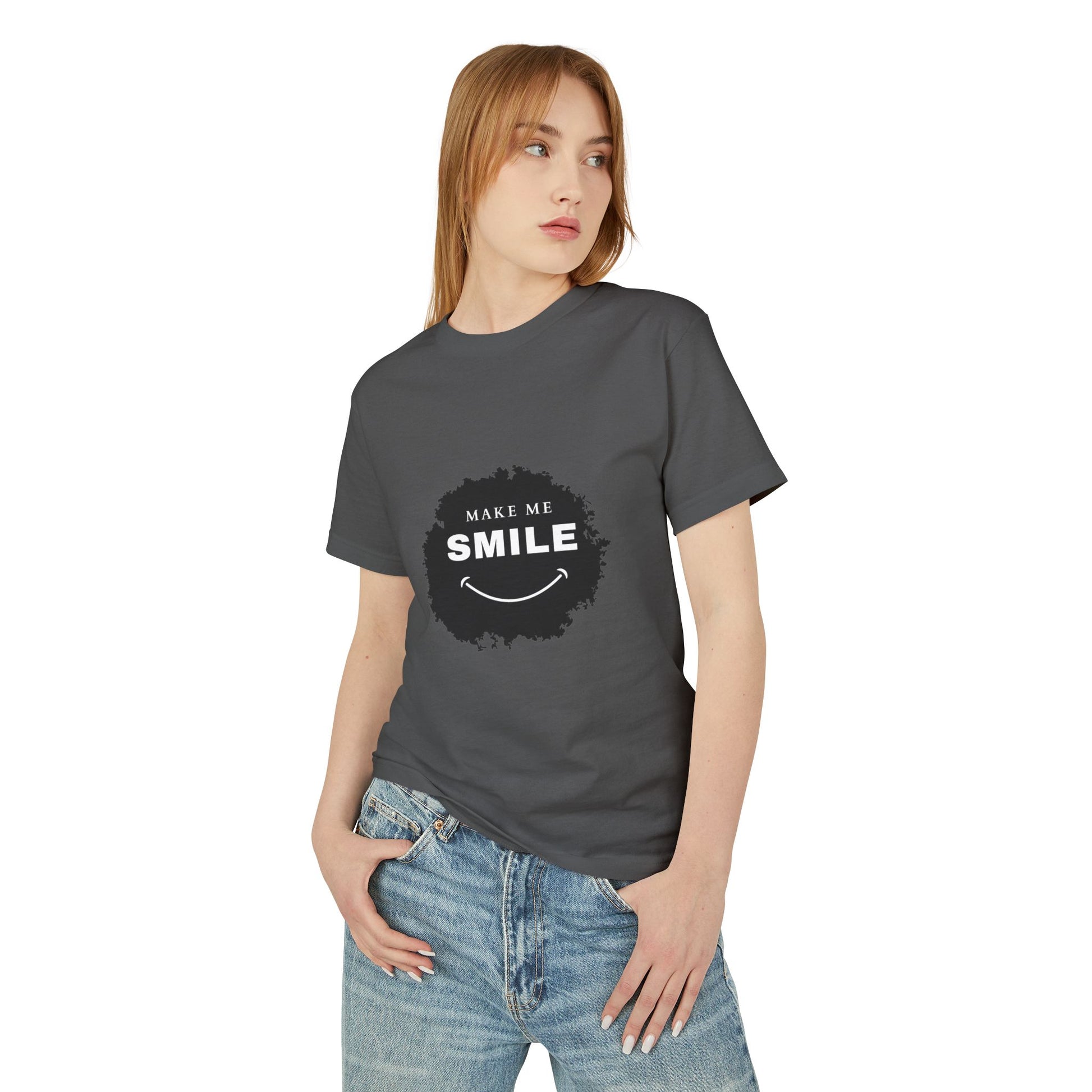 Make Me Smile Unisex Heavyweight Tee - Fun and Comfortable Casual Wear - wearyoursstyle