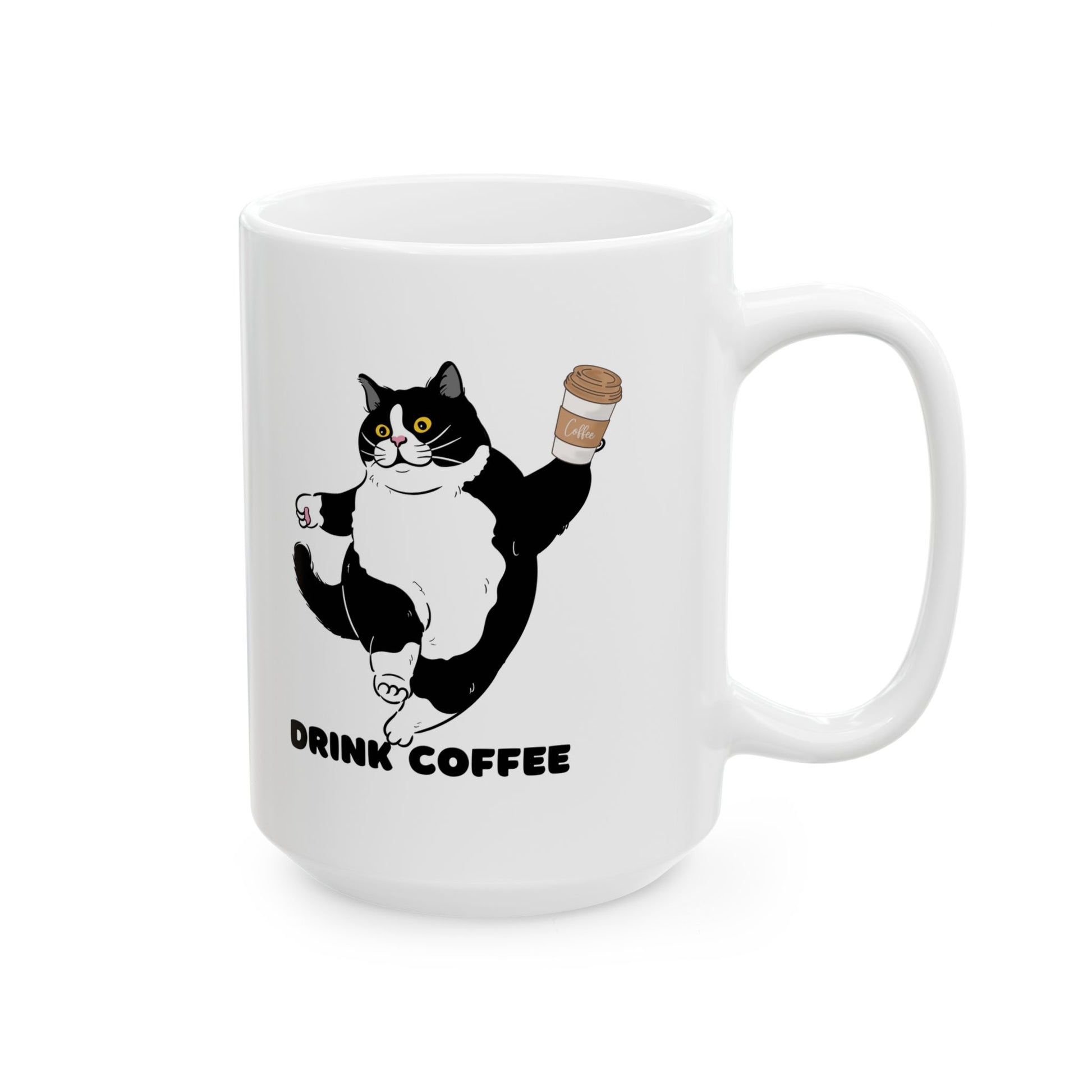 Cute Cat Ceramic Mug - Perfect for Coffee Lovers - wearyoursstyle