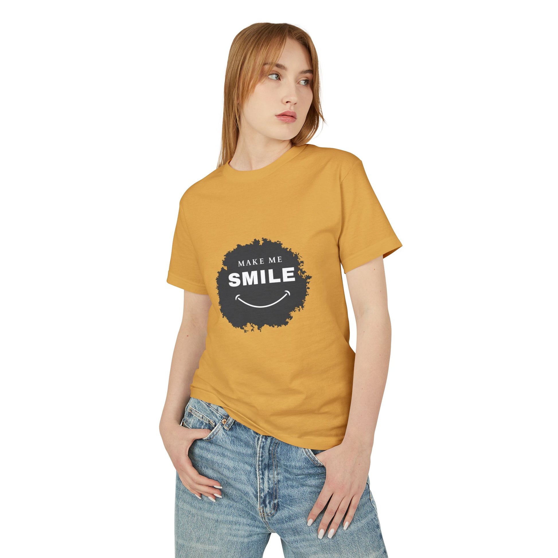 Make Me Smile Unisex Heavyweight Tee - Fun and Comfortable Casual Wear - wearyoursstyle